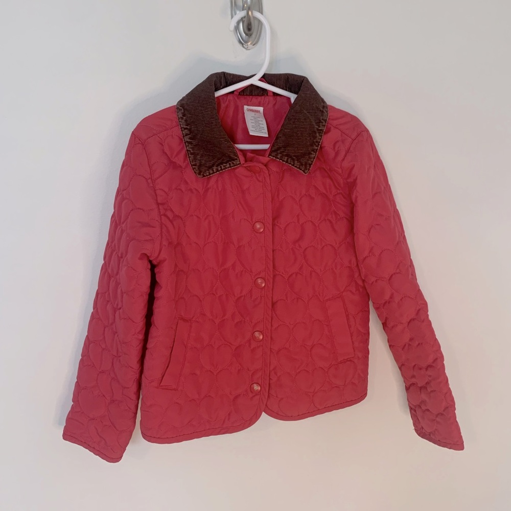 Gymboree heart quilted jacket